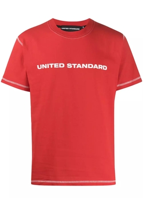 United Standard crew neck printed logo T-shirt - Red