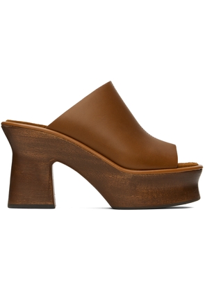 Ferragamo Brown Samanta Heeled Sandals