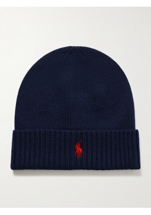 Polo Ralph Lauren - Logo-Embroidered Wool Beanie - Men - Blue