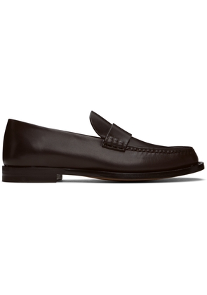The Row Brown Novus Loafers