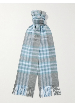 Johnstons of Elgin - Fringed Checked Cashmere Scarf - Men - Multi
