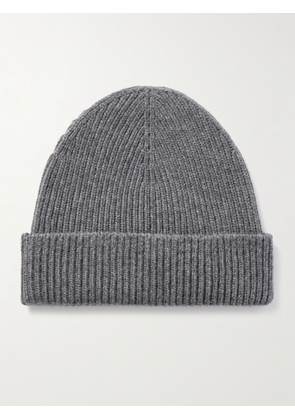 Johnstons of Elgin - Ribbed Cashmere Beanie - Men - Gray