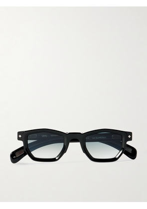 Sato - La Superba Hexagon-Frame Acetate Sunglasses - Men - Black