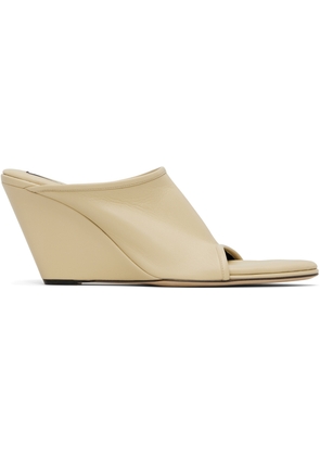 CHRISTEN Beige 75mm Stretch Mules