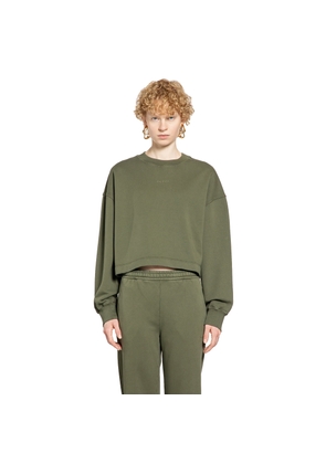 Cropped Sweatshirt In Cotton
