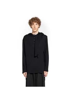 YOHJI YAMAMOTO MAN BLACK SWEATSHIRTS