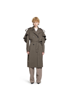 Transformable Wool Blend Trench Coat