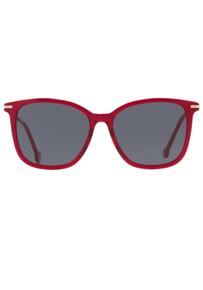 Carolina Herrera Grey Square Ladies Sunglasses HER 0100/G/S 0C9A/IR 56