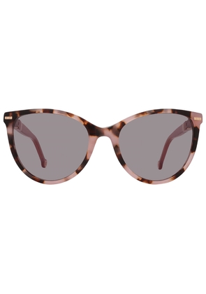 Carolina Herrera Brown Oval Ladies Sunglasses HER 0107/S 00T4/IR 57