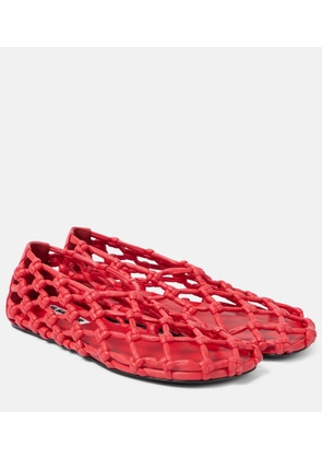 Jil Sander Knotted leather flats