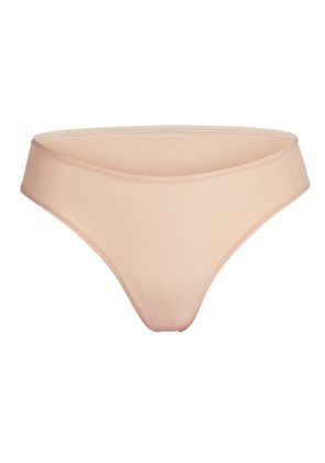 Skims Stretch-jersey Cheeky Briefs - Beige - S (UK8-10 / S)