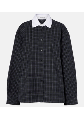 The Frankie Shop Hylan checked cotton shirt