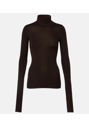 The Frankie Shop Utica Thin wool and silk turtleneck sweater
