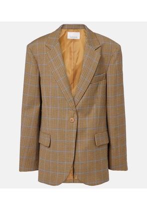 The Frankie Shop Lyra houndstooth oversized blazer