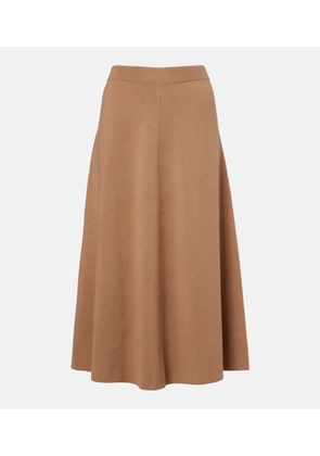 Jardin des Orangers Wool and cashmere midi skirt
