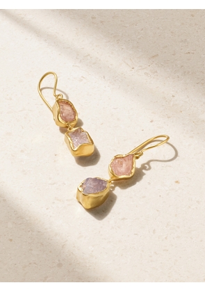 Pippa Small - 18-karat Gold Quartz Earrings - One size