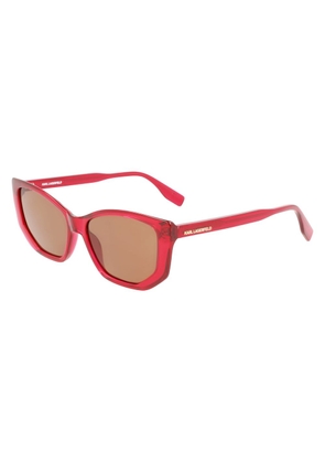 Karl Lagerfeld Red Injected Sunglasses