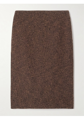 Gucci - Wool-blend Bouclé Midi Skirt - Brown - IT38,IT40,IT42,IT44