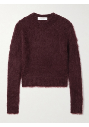 Max Mara - Cropped Mohair-blend Sweater - Red - x small,small,medium,large,x large