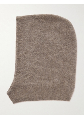 LISA YANG - Brushed-cashmere Balaclava - Neutrals - One size