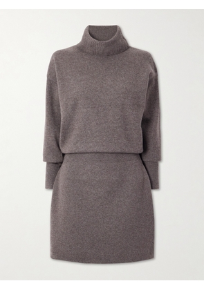 Veronica Beard - Cassidy Merino Wool And Cashmere-blend Turtleneck Mini Dress - Gray - x small,small,medium,large,x large