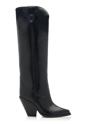 Isabel Marant Lomero Leather Knee Western Boots - Moda Operandi