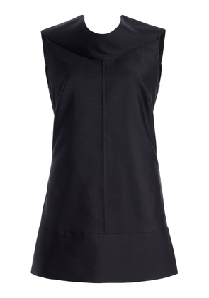 Brandon Maxwell The Bowie Draped Wool-Silk Mikado Top - Moda Operandi