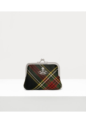 Vivienne Westwood Frame Coin Purse Saffiano Printed Chelsea-tartan One Size Women