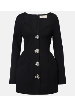 Blumarine Embellished crepe minidress