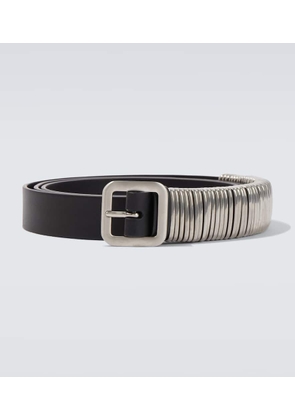 Jil Sander Embellished leather belt