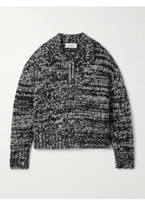 Brandon Maxwell - The Posie Space-dyed Cashmere And Silk-blend Sweater - Gray - x small,small,medium