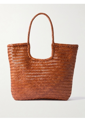 Dragon Diffusion - Ns Diagonal Triple Jump Woven Leather Tote - Brown - One size