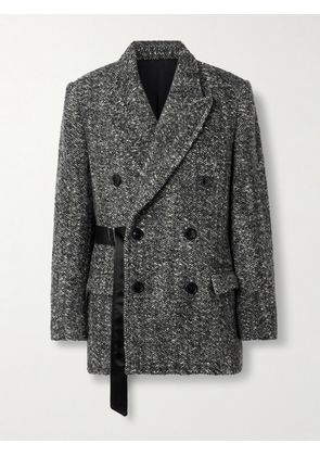 Isabel Marant - Ezzia Double-breasted Wool-blend Bouclé-tweed Blazer - Gray - FR 34,FR 36,FR 38,FR 40,FR 42