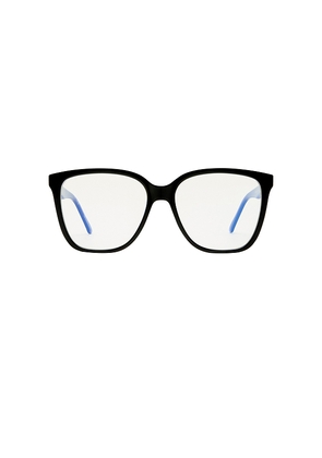 The Book Club Tittle Linen Optical Eyeglasses in Black.