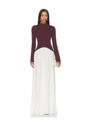 Solid & Striped The Soglio Dress in Brown. Size S. Also in M, XS.