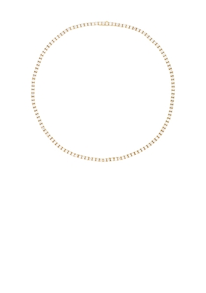The M Jewelers NY Full Iced Out Necklace in Metallic Gold.