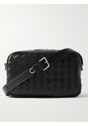 Bottega Veneta - Intrecciato Small Leather Camera Bag - Men - Black