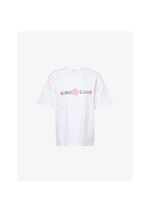 Womens Sandy Liang Toy Graphic-Print Cotton T-Shirt