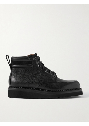 Yuketen - Suede-Trimmed Full-Grain Leather Boots - Men - Black - US 8