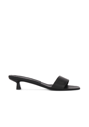 Loulou de Saison Atrium Kitten Heel Mules in Black - Black. Size 39 (also in ).
