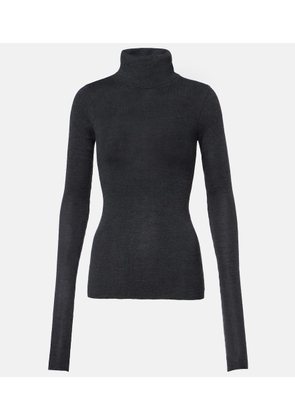 The Frankie Shop Utica Thin wool and silk turtleneck sweater