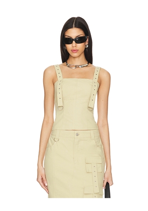 BY.DYLN Camila Top in Beige. Size L. Also in M.