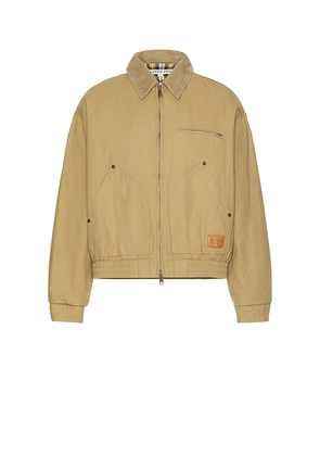 After Pray Neo Washed Work Blouson in Brown. Size L. Also in M.