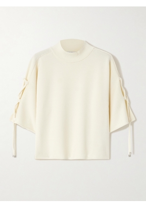 Max Mara - Bevanda Lace-up Wool Sweater - Ivory - x small,small,medium,large,x large