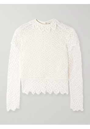 Isabel Marant - Ludivine Layered Cotton Guipure Lace Top - Ecru - FR 34,FR 36,FR 38,FR 40,FR 42,FR 44
