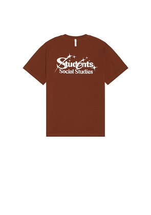 Students Golf Rising Stars T-Shirt in Brown. Size L. Also in M, S, XL/1X.