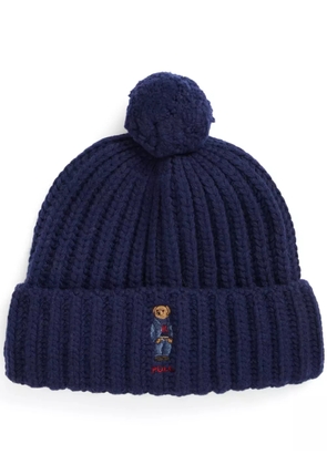 Polo Ralph Lauren Bear Pom-Pom beanie hat - Blue