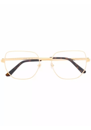 Cartier Eyewear tortoiseshell-effect oversize-frame glasses - Gold