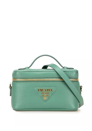 Prada Pre-Owned 2000-2025 Mini Vitello Daino Top Handle Bag vanity bag - Green