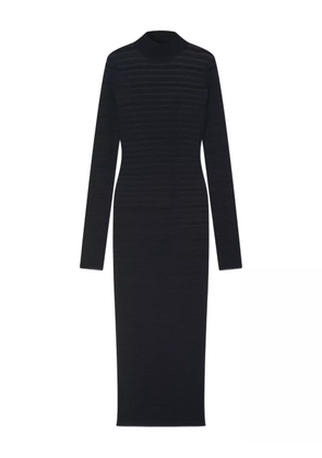 AERON knit high-neck maxi dress - Black